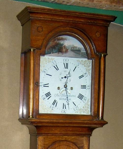 fig 1. Early 19th cent Oak 8 Day Longcase Clock